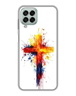 Чохол для Samsung Galaxy M33 (5G) (M336B) з картинкою «Акварельний хрест»