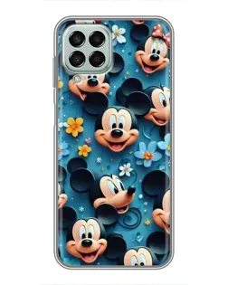 Чехол для Samsung Galaxy M33 (5G) (M336B) с картинкой «Паттерн Микки и Минни»