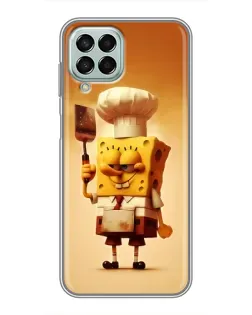 Чехол для Samsung Galaxy M33 (5G) (M336B) с картинкой «Губка Боб повар»