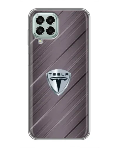 Чехол для Samsung Galaxy M33 (5G) (M336B) с картинкой «Металлическая текстура Tesla»