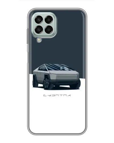 Чехол для Samsung Galaxy M33 (5G) (M336B) с картинкой «Серебристый Cybertruck Tesla»