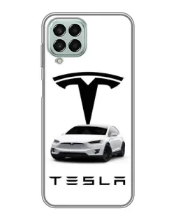 Чехол для Samsung Galaxy M33 (5G) (M336B) с картинкой «Tesla White Style»
