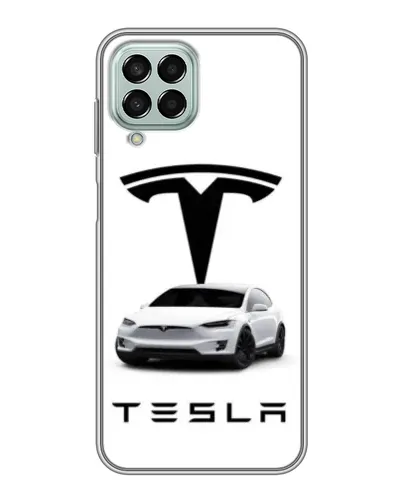 Чехол для Samsung Galaxy M33 (5G) (M336B) с картинкой «Tesla White Style»