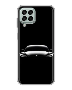 Чехол для Samsung Galaxy M33 (5G) (M336B) с картинкой «Фары Tesla Night»