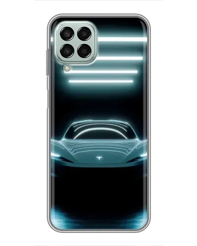 Чехол для Samsung Galaxy M33 (5G) (M336B) с картинкой «Tesla в неоне»