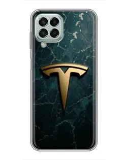 Чехол для Samsung Galaxy M33 (5G) (M336B) с картинкой «Мраморная Tesla Gold»