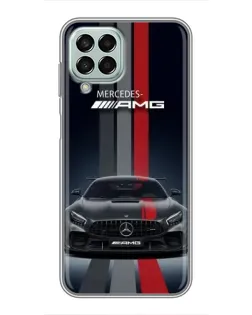 Чехол для Samsung Galaxy M33 (5G) (M336B) с картинкой «Mercedes — белый карбон»