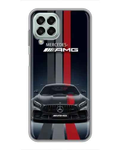 Чохол для Samsung Galaxy M33 (5G) (M336B) з картинкою «Mercedes — білий карбон»