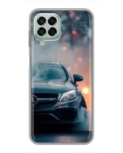 Чехол для Samsung Galaxy M33 (5G) (M336B) с картинкой «Mercedes — ночной город»