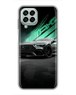 Чохол для Samsung Galaxy M33 (5G) (M336B) з картинкою «Темний Mercedes AMG»