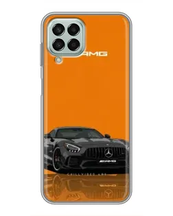 Чохол для Samsung Galaxy M33 (5G) (M336B) з картинкою «Помаранчевий Mercedes AMG»