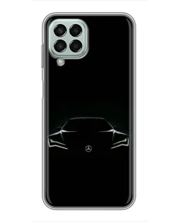 Чехол для Samsung Galaxy M33 (5G) (M336B) с картинкой «Mercedes — силуэт авто» Чехол для Samsung Galaxy M33 (5G) (M336B) с картинкой «Mercedes — силуэт авто»