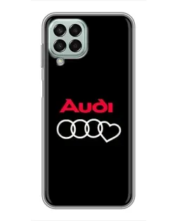Чехол для Samsung Galaxy M33 (5G) (M336B) с картинкой «Логотип Audi Heart»
