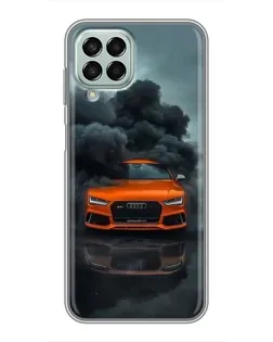 Чохол для Samsung Galaxy M33 (5G) (M336B) з картинкою «Audi у хмарах диму»