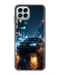 Чохол для Samsung Galaxy M33 (5G) (M336B) з картинкою «Нічне місто та Audi»