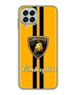 Чехол для Samsung Galaxy M33 (5G) (M336B) с картинкой «Lamborghini Stripe желтый»