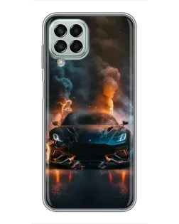 Чехол для Samsung Galaxy M33 (5G) (M336B) с картинкой «Lamborghini дымная эстетика»