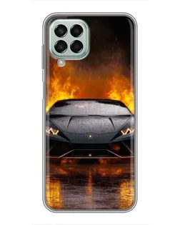 Чехол для Samsung Galaxy M33 (5G) (M336B) с картинкой «Lamborghini в огне»