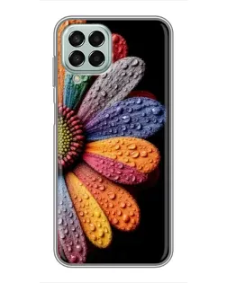 Чехол для Samsung Galaxy M33 (5G) (M336B) с картинкой «Радужный цветок»