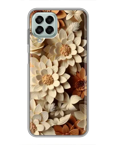 Чехол для Samsung Galaxy M33 (5G) (M336B) с картинкой «Бежевый флористический декор» Чехол для Samsung Galaxy M33 (5G) (M336B) с картинкой «Бежевый флористический декор»