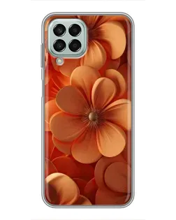 Чехол для Samsung Galaxy M33 (5G) (M336B) с картинкой «Оранжевый макро цветок»