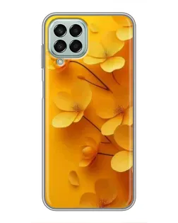 Чехол для Samsung Galaxy M33 (5G) (M336B) с картинкой «Золотые лепестки»