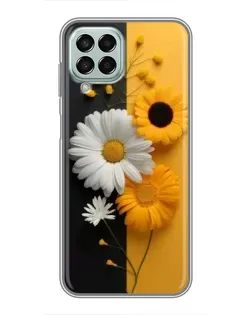 Чехол для Samsung Galaxy M33 (5G) (M336B) с картинкой «Подсолнух и ромашка»