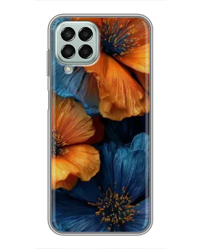 Чохол для Samsung Galaxy M33 (5G) (M336B) з картинкою «Яскрава синьо-помаранчева флора» Чохол для Samsung Galaxy M33 (5G) (M336B) з картинкою «Яскрава синьо-помаранчева флора»