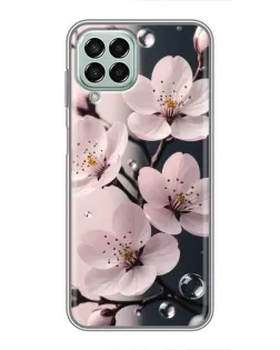 Чехол для Samsung Galaxy M33 (5G) (M336B) с картинкой «Нежная сакура и капли»