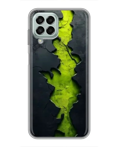 Чехол для Samsung Galaxy M33 (5G) (M336B) с картинкой «Салатовый разлом скалы»