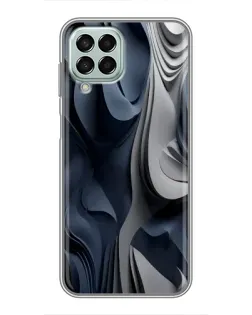 Чехол для Samsung Galaxy M33 (5G) (M336B) с картинкой «Объемные синие складки» Чехол для Samsung Galaxy M33 (5G) (M336B) с картинкой «Объемные синие складки»