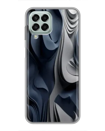 Чехол для Samsung Galaxy M33 (5G) (M336B) с картинкой «Объемные синие складки»