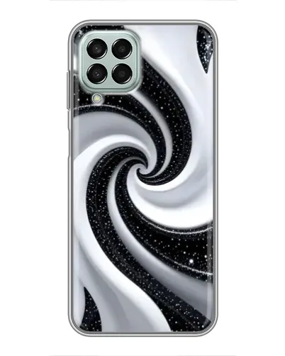 Чехол для Samsung Galaxy M33 (5G) (M336B) с картинкой «Черно-белая спираль»