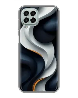 Чехол для Samsung Galaxy M33 (5G) (M336B) с картинкой «Объемные черно-белые ленты» Чехол для Samsung Galaxy M33 (5G) (M336B) с картинкой «Объемные черно-белые ленты»