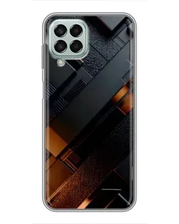 Чехол для Samsung Galaxy M33 (5G) (M336B) с картинкой «Черные геометрические блоки»