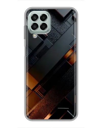 Чехол для Samsung Galaxy M33 (5G) (M336B) с картинкой «Черные геометрические блоки»