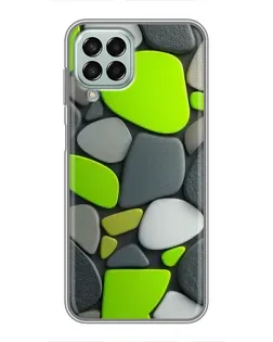 Чехол для Samsung Galaxy M33 (5G) (M336B) с картинкой «Яркая неоновая галька»