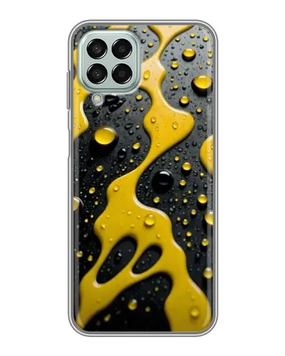 Чехол для Samsung Galaxy M33 (5G) (M336B) с картинкой «Жидкое желтое золото»