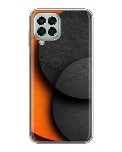 Чехол для Samsung Galaxy M33 (5G) (M336B) с картинкой «Геометрия оранжевых кругов»
