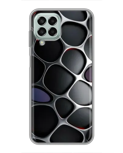 Чехол для Samsung Galaxy M33 (5G) (M336B) с картинкой «Объемная темная решетка»