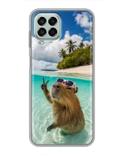 Чехол для Samsung Galaxy M33 (5G) (M336B) с картинкой «Капибара на море» Чехол для Samsung Galaxy M33 (5G) (M336B) с картинкой «Капибара на море»