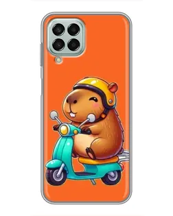 Чехол для Samsung Galaxy M33 (5G) (M336B) с картинкой «Капибара на скутере» Чехол для Samsung Galaxy M33 (5G) (M336B) с картинкой «Капибара на скутере»