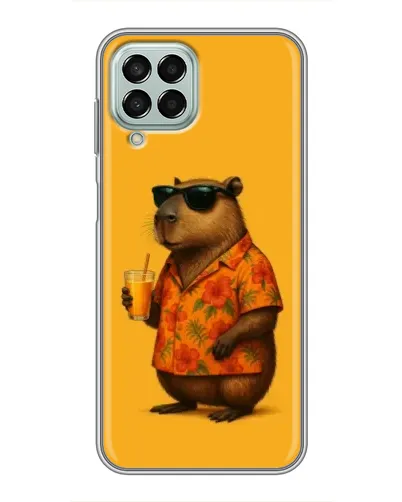 Чехол для Samsung Galaxy M33 (5G) (M336B) с картинкой «Капибара на отдыхе»