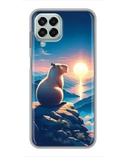 Чехол для Samsung Galaxy M33 (5G) (M336B) с картинкой «Закат солнца с капибарой» Чехол для Samsung Galaxy M33 (5G) (M336B) с картинкой «Закат солнца с капибарой»