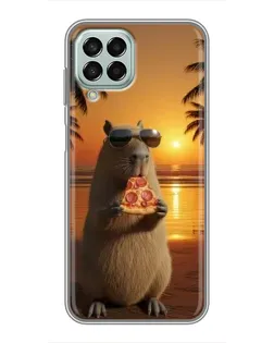 Чехол для Samsung Galaxy M33 (5G) (M336B) с картинкой «Капибара с пиццей» Чехол для Samsung Galaxy M33 (5G) (M336B) с картинкой «Капибара с пиццей»