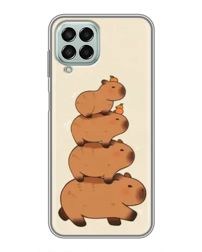 Чехол для Samsung Galaxy M33 (5G) (M336B) с картинкой «Башня из капибар»