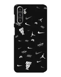 Чехол для Samsung Galaxy M34 (5G) с картинкой «Nike Black Pattern»