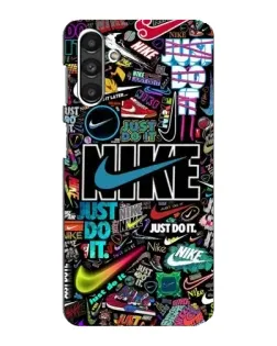 Чехол для Samsung Galaxy M34 (5G) с картинкой «Яркий коллаж Nike»