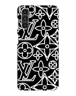 Чохол для Samsung Galaxy M34 (5G) з картинкою «Чорно-білий візерунок LV»