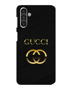 Чохол для Samsung Galaxy M34 (5G) з картинкою «Золотий логотип Gucci»